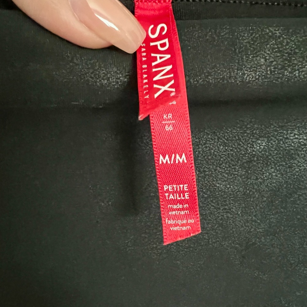 SPANX faux leather Black Leggings